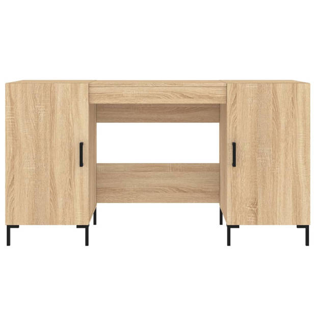 The Living Store Bureau - Sonoma Eiken - 140 x 50 x 75 cm - Duurzaam Hout en IJzer