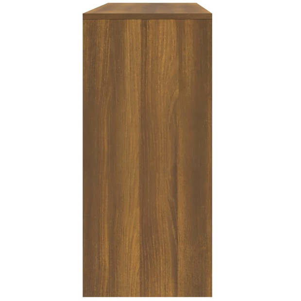 vidaXL Wandtafel 100x35x76,5 cm bewerkt hout bruin eikenkleur