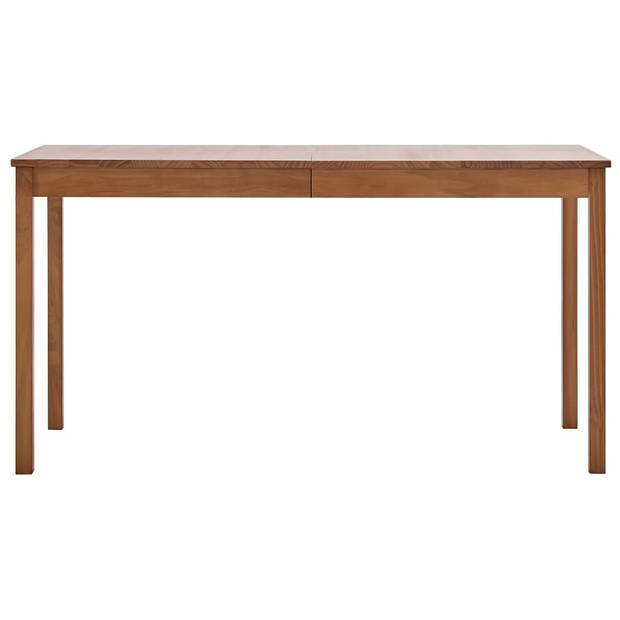 The Living Store Eettafel Massief Hout - 140 x 70 x 73 cm - Grenenhout - Honingbruin