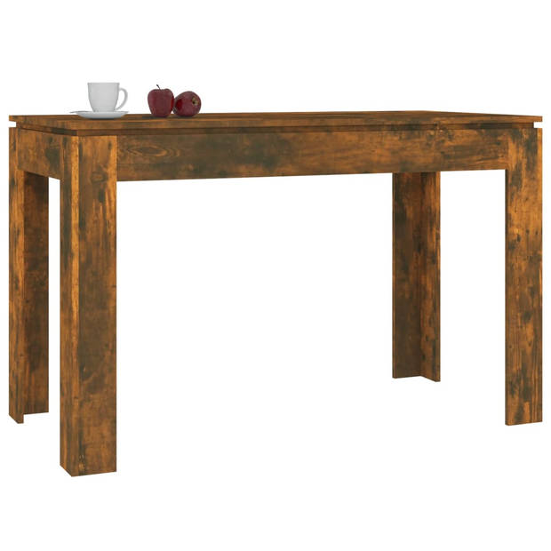 The Living Store Eettafel - Gerookt eiken - 120 x 60 x 76 cm - Montage vereist