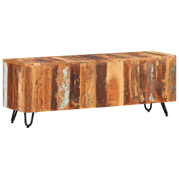 The Living Store Tv-kast Vintage Meerkleurig Hout - 110x30x40 cm