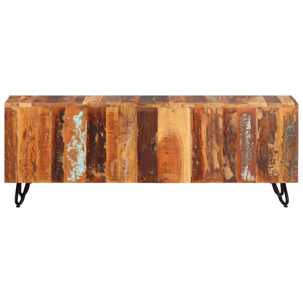 The Living Store Tv-kast Vintage Meerkleurig Hout - 110x30x40 cm