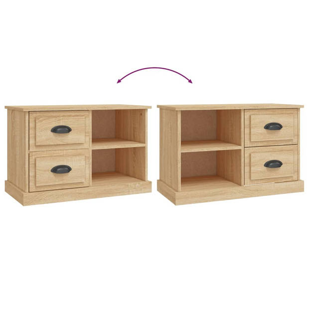 The Living Store TV-kast Sonoma Eiken - 73 x 35.5 x 47.5 cm - Duurzaam bewerkt hout