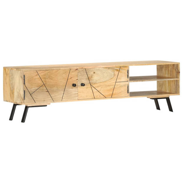 vidaXL Tv-meubel 140x30x40 cm massief mangohout