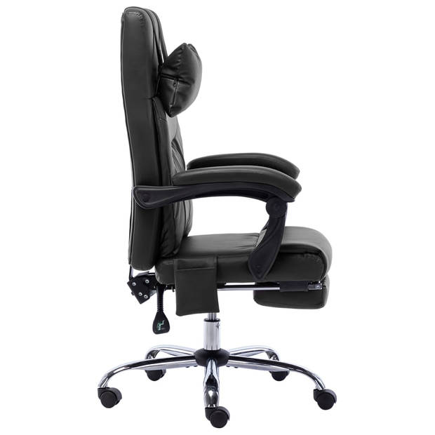 The Living Store Ergonomische Bureaustoel - Massage en Ligfunctie - Zwart - 60 x 64 x (112 - 121) cm - The Living Store