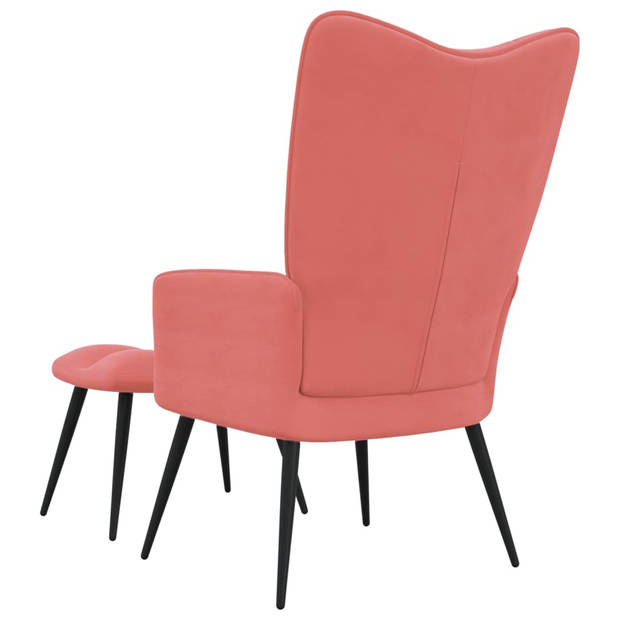 The Living Store Relaxstoel The Living Store - Relaxstoelen - 61 x 70 x 96.5 cm - Roze