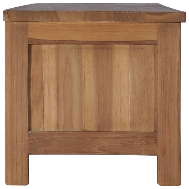 The Living Store Massief Teakhouten TV-meubel - 150x30x30 cm - 3 schuifdeuren