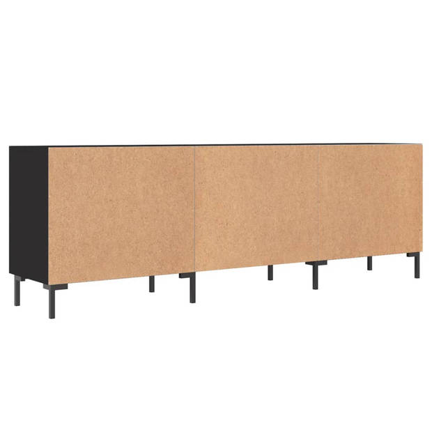 vidaXL Tv-meubel 150x30x50 cm bewerkt hout zwart