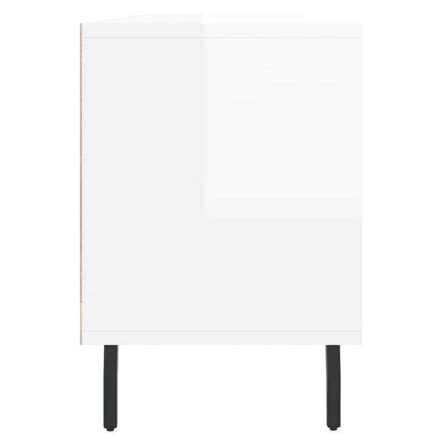 The Living Store TV-meubel - praktisch en opvallend - 150 x 30 x 44.5 cm - hoogglans wit