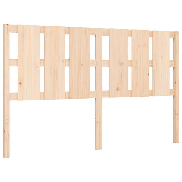 The Living Store Bedframe - Massief grenenhout - 205.5 x 155.5 x 100 cm - 150 x 200 cm - Montage vereist