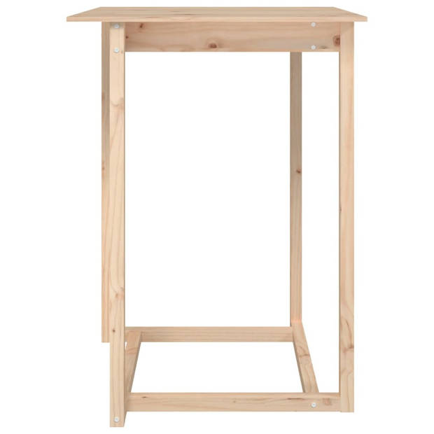 The Living Store Massief grenen bartafel - 80 x 80 x 110 cm - Rustieke uitstraling