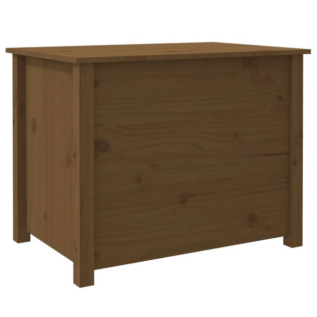 The Living Store Salontafel Hout Honingbruin - 71 x 49 x 55 cm - Opbergruimte - Stabiel - Stevig blad