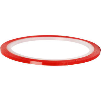 Creotime dubbelzijdig klevend power tape 10 m x 3 mm rood