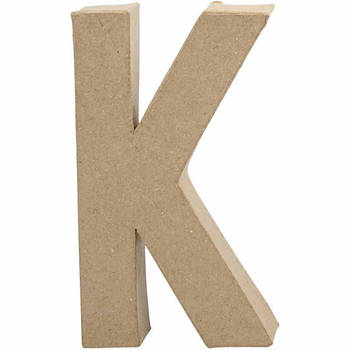 Creotime papier-mâché letter K 20,5 cm