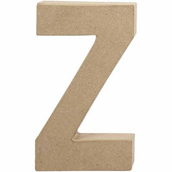 Creotime papier-mâché letter Z 20,5 cm