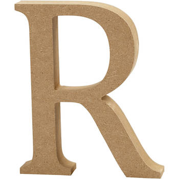 Creotime houten letter R 8 cm