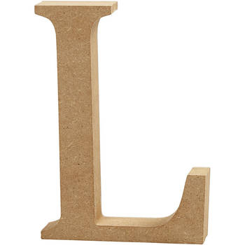Creotime houten letter L 8 cm