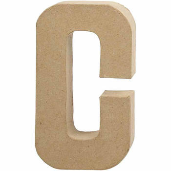 Creotime papier-mâché letter C 20,5 cm