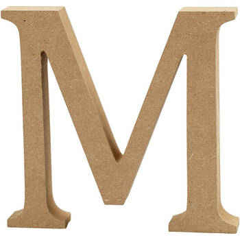 Creotime houten letter M 8 cm