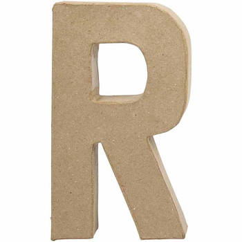 Creotime papier-mâché letter R 20,5 cm