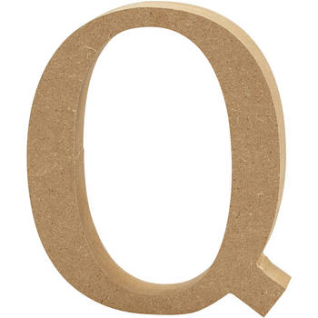 Creotime houten letter Q 8 cm