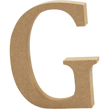 Creotime houten letter G 8 cm