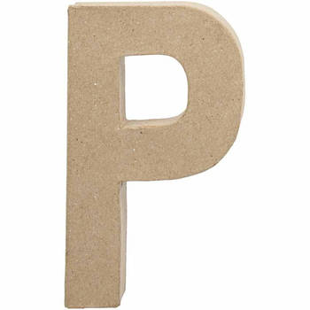 Creotime papier-mâché letter P 20,5 cm