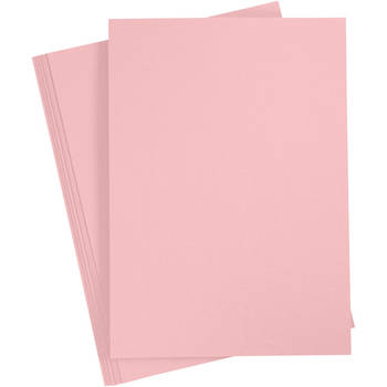 Creotime karton 21 x 29,7 cm 220 gram roze 10 stuks
