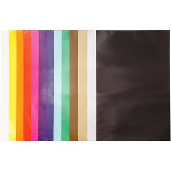 Creotime Glanspapier 100 stuks 32 x 38 cm multicolor