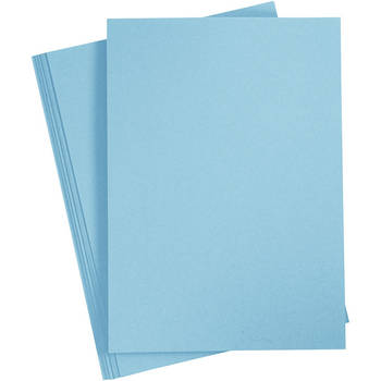Creotime karton 21 x 29,7 cm 10 stuks 220 g lichtblauw