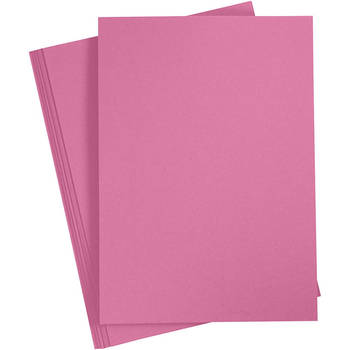 Creotime karton 21 x 29,7 cm 10 stuks 220 g roze