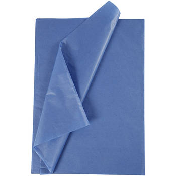 Creotime tissuepapier 50 x 70 cm blauw 10 stuks
