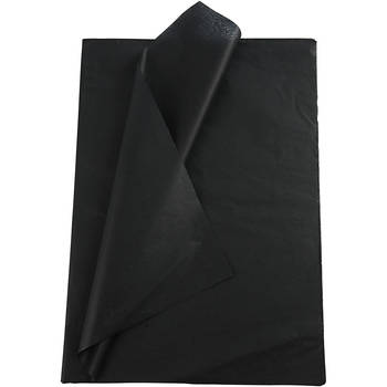Creotime tissuepapier 50 x 70 cm zwart 10 stuks