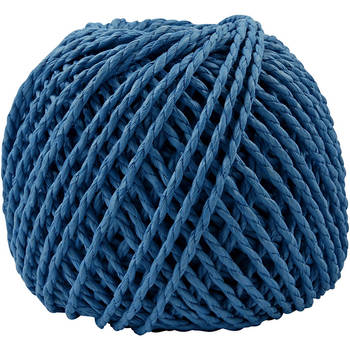Creotime garen Weaving Paper 3 mm blauw 40 meter per bol