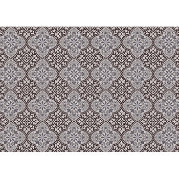 Exclusive Edition tapijt Flower 195 x 135 cm polyester bruin/grijs