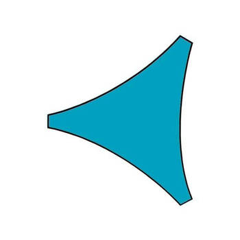 Velleman Schaduwdoek Driehoek 3.6m Hemelsblauw met Bevestigingsset