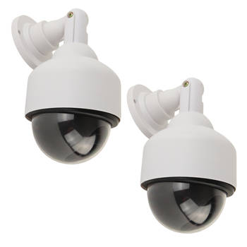 HIXA Dummy Camera - 2 Stuks - Buiten - Beveiligingscamera - Met knipperend LED lampje Rood