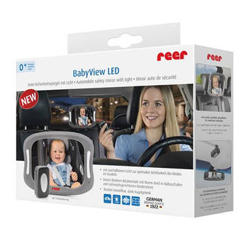 Reer Babyview autospiegel met LED verlichting