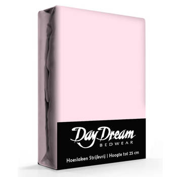 Day Dream hoeslaken katoen Roze - 80 x 200 cm