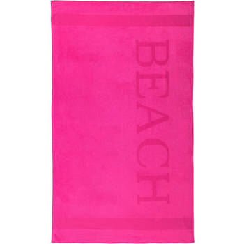 Lucca Beach Strandlaken - 100x200 - Fuchsia