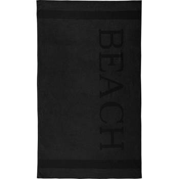 Lucca Beach Strandlaken - 100x200 - Black