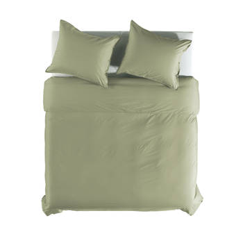 Yellow Dekbedovertrek Percale - groen 260x200/220cm