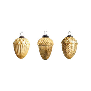 Maison d'Abri Gouden hangornamenten 'Asmund' Set van 3