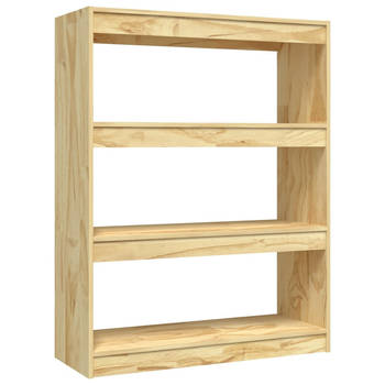 The Living Store Boekenkast - Massief grenenhout - 100 x 30 x 103 cm - Ruim en stijlvol