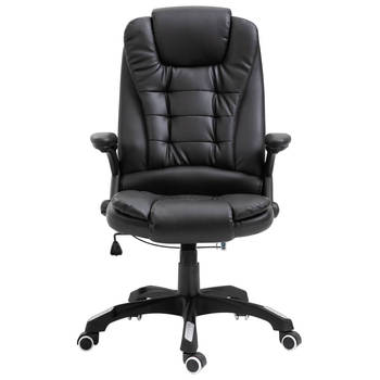 The Living Store bureaustoel - hoogwaardig ergonomisch ontwerp - zwart - 68x71x(110-119) cm - met nylon zwenkwielen -