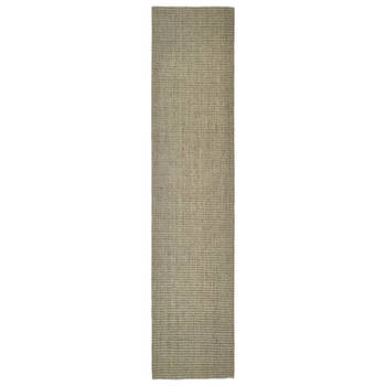 The Living Store Sisal Vloerkleed - Taupe - 66 x 300 cm - 100% sisal - Anti-slip