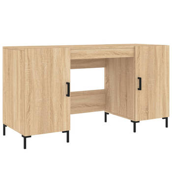 The Living Store Bureau - Sonoma Eiken - 140 x 50 x 75 cm - Duurzaam Hout en IJzer