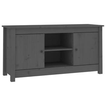 The Living Store Tv-kast - Grenenhout - 103x36.5x52cm - Grijs