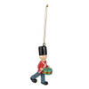 Clayre & Eef Kersthanger Soldaat 8 cm Rood Polyresin Kerstboomversiering Rood Kerstboomversiering