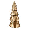 Clayre & Eef Kerstdecoratie Kerstboom 30 cm Goudkleurig Ijzer Goudkleurig